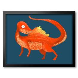 Prehistoria - pomarańczowy dinozaur