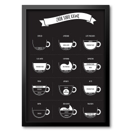"Zrób sobie kawę" - czarno biała ilustracja