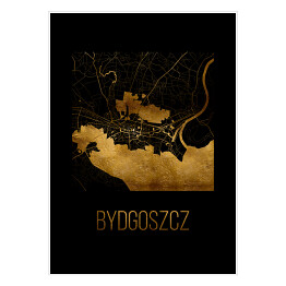 Czarno złota mapa - Bydgoszcz