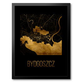 Czarno złota mapa - Bydgoszcz