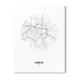 Mapa Lublina w kole