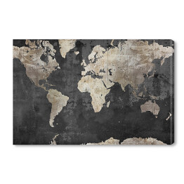 Mapa świata w stylu industrialnym