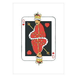 Queen - ilustracja na jasnym tle