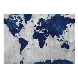 Mapa świata w eleganckich barwach