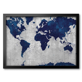 Mapa świata w eleganckich barwach