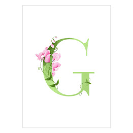 Roślinny alfabet - litera G jak groszek