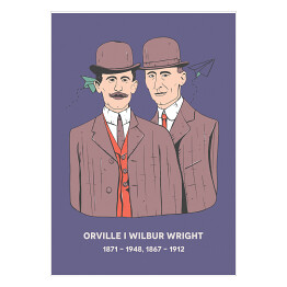 Orville i Wilbur Wright - znani naukowcy - ilustracja