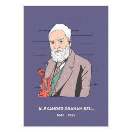 Alexander Graham Bell - znani naukowcy - ilustracja