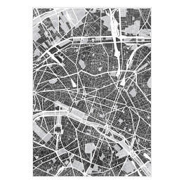 Mapa Paryża 