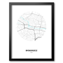 Mapa Bydgoszczy w kole