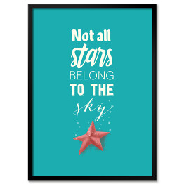 Morska typografia - not all stars belong to the sky