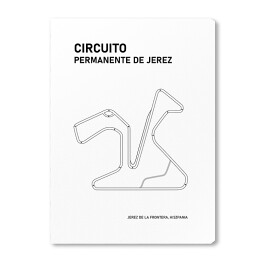 Circuito Permanente De Jerez - Tory wyścigowe Formuły 1 - białe tło