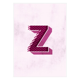 Kolorowe litery z efektem 3D - "Z"