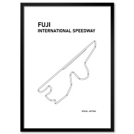Fuji International Speedway - Tory wyścigowe Formuły 1 - białe tło