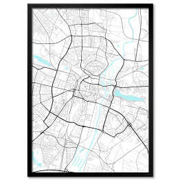Mapa miasta Poznania - brak ramki i napisu
