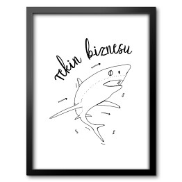 Rekin biznesu - ilustracja