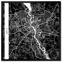Mapy miast świata - Kijów - czarna