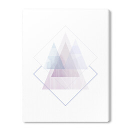 Ilustracja -pastelowe trójkąty na białym tle