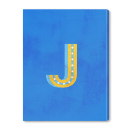 Kolorowe litery z efektem 3D - "J"