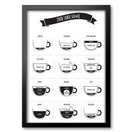 "Zrób sobie kawę" - biało czarna ilustracja