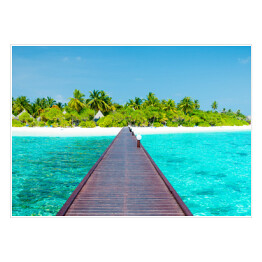 Plakat Luksusowe wakacje na tropikalnej wyspie
