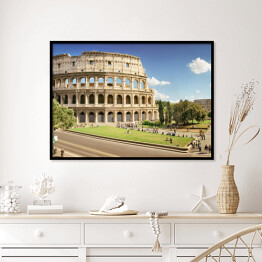 Plakat w ramie Koloseum w Rzymie
