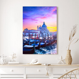 Obraz na płótnie Wenecja w trakcie przepięknego zachodu slońca