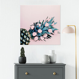 Plakat samoprzylepny Abstrakcyjny ananas