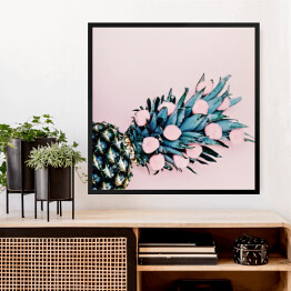Obraz w ramie Abstrakcyjny ananas