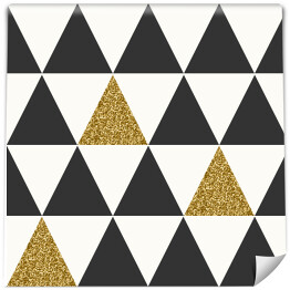 Szare, złote i białe trójkąty