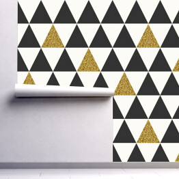 Szare, złote i białe trójkąty