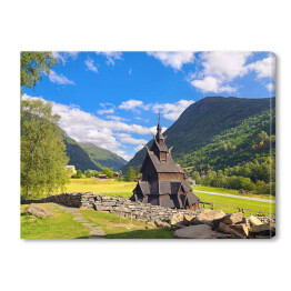 Obraz na płótnie Borgund Stave Church, Norwegia
