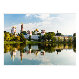 Plakat samoprzylepny Klasztor Nowodziewiczy w Moskwie, Rosja
