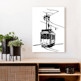 Obraz na płótnie Stary tramwaj w Lizbonie