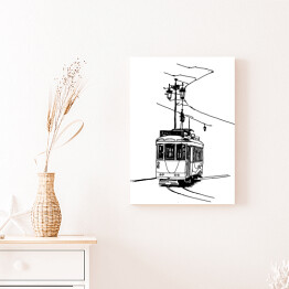 Obraz na płótnie Stary tramwaj w Lizbonie