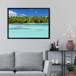 Obraz w ramie Tropikalna plaża Saona, Dominikana, Karaiby