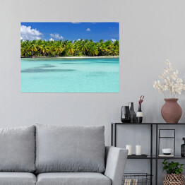 Plakat Tropikalna plaża Saona, Dominikana, Karaiby