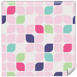 Tapeta samoprzylepna w rolce Geometryczny wzór z przeważającą iloscią pastelowych barw