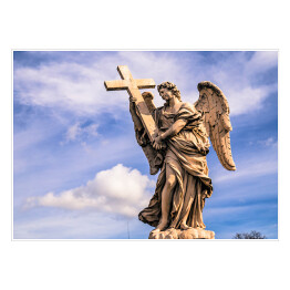Plakat Posąg Anioła z marmuru