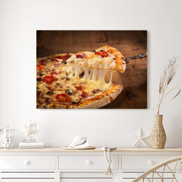 Obraz na płótnie Gorąca pizza