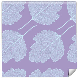 Tapeta winylowa zmywalna w rolce Szkielet liścia głogu w odcieniach niebieskiego koloru