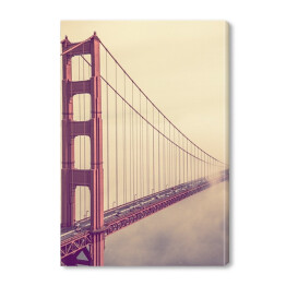 Obraz na płótnie Golden Gate znikający we mgle