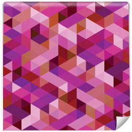 Tapeta winylowa zmywalna w rolce Różowo fioletowy geometryczny wzór