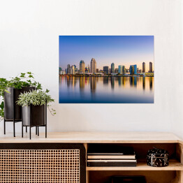 Plakat samoprzylepny Panorama San Diego w Kalifornii