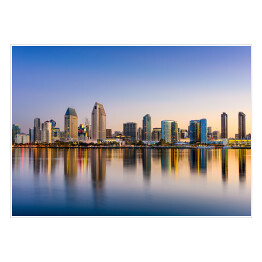 Plakat samoprzylepny Panorama San Diego w Kalifornii