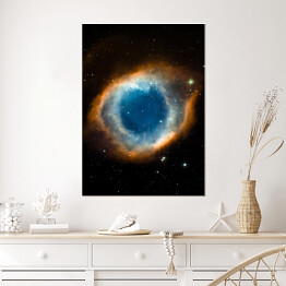 Plakat Gwiezdne barwne mgławice w kosmosie