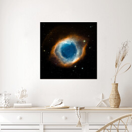 Plakat samoprzylepny Gwiezdne barwne mgławice w kosmosie