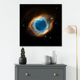 Plakat w ramie Gwiezdne barwne mgławice w kosmosie