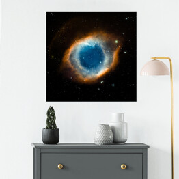 Plakat samoprzylepny Gwiezdne barwne mgławice w kosmosie
