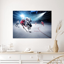 Plakat samoprzylepny Mecz hokeja
